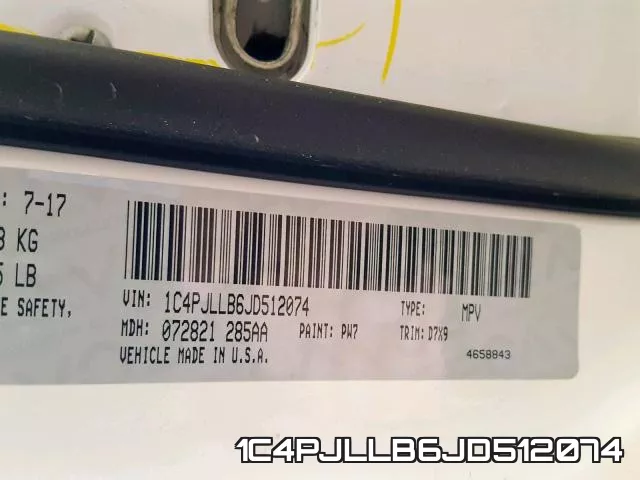 1C4PJLLB6JD512074 фото 2