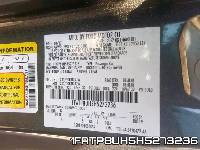 1FATP8UH5H5273236 фото 2