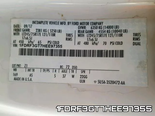 1FDRF3GT7HEE97355 фото 2