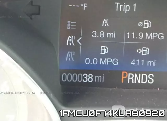 1FMCU0F74KUA80920 фото 8