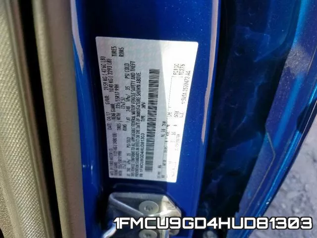 1FMCU9GD4HUD81303 фото 2