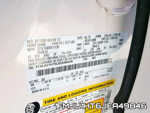 1FMJU1HT6JEA49846 фото 2
