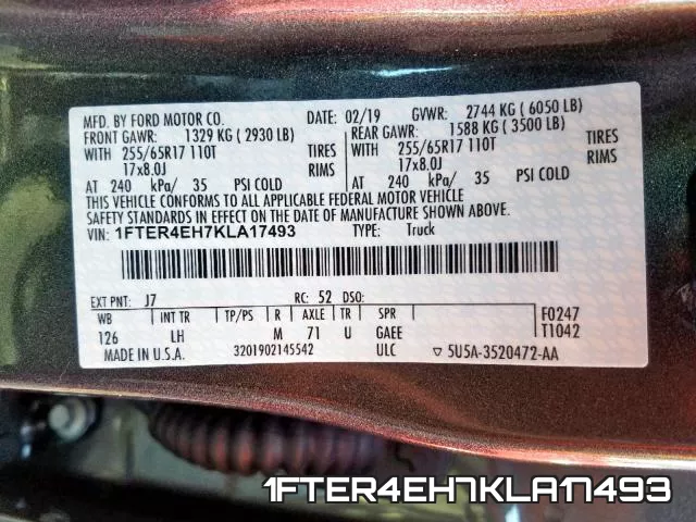 1FTER4EH7KLA17493 фото 2