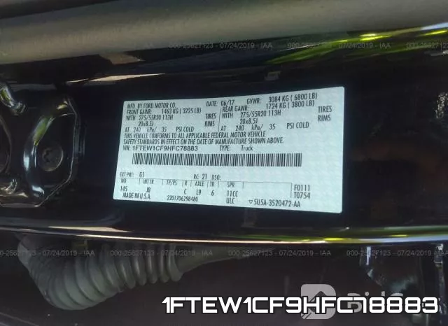 1FTEW1CF9HFC78883 фото 10