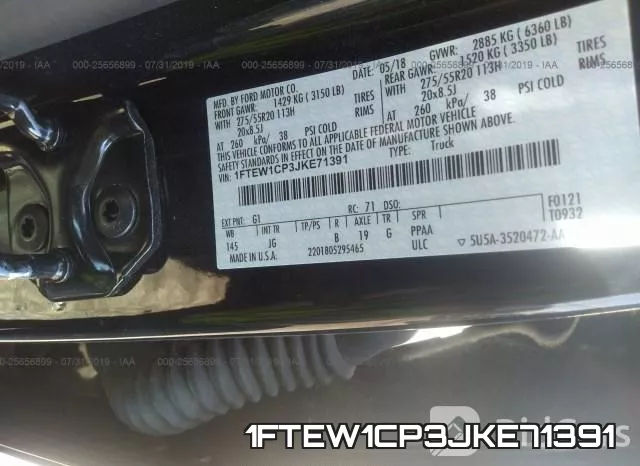 1FTEW1CP3JKE71391 фото 10