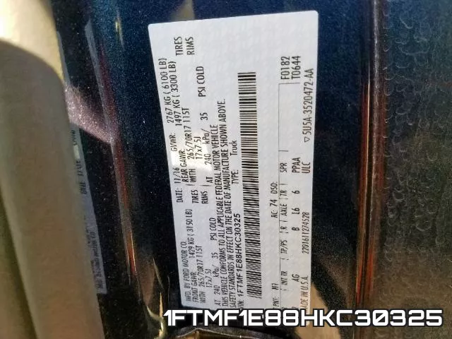 1FTMF1E88HKC30325 фото 2