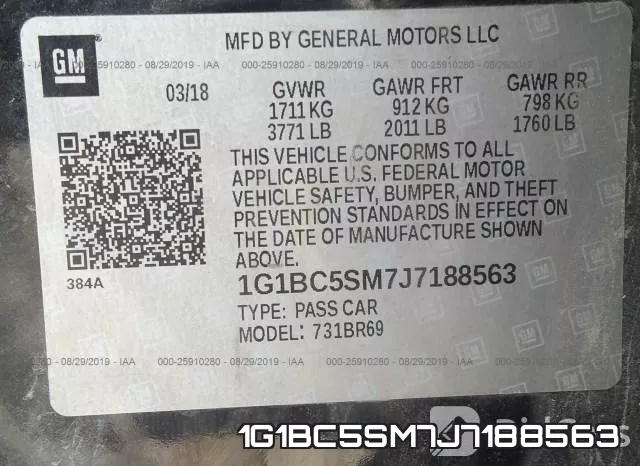 1G1BC5SM7J7188563 фото 10
