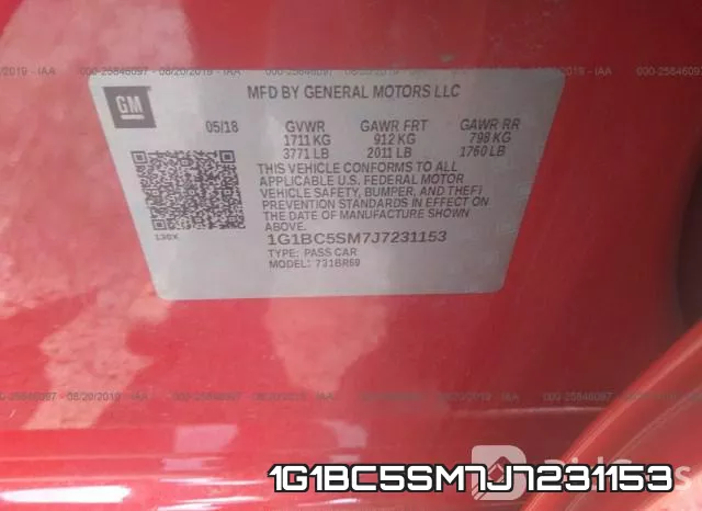 1G1BC5SM7J7231153 фото 10