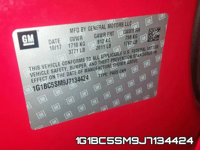 1G1BC5SM9J7134424 фото 2
