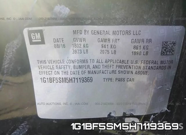 1G1BF5SM5H7119369 фото 10