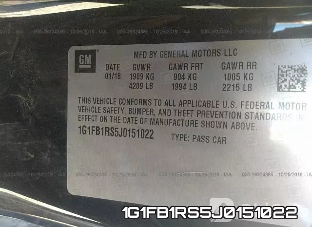 1G1FB1RS5J0151022 фото 10