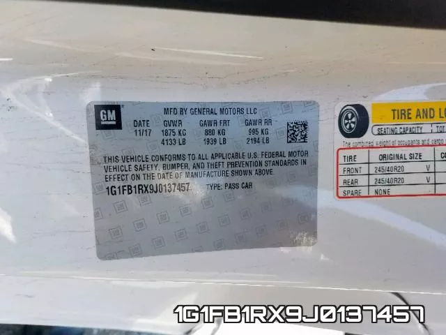 1G1FB1RX9J0137457 фото 2