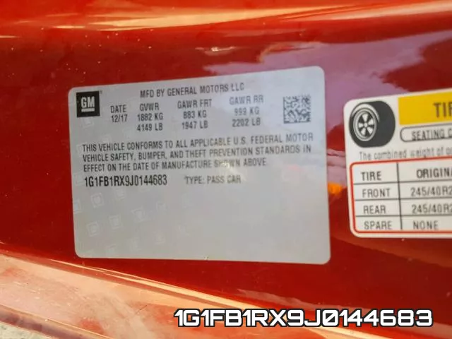 1G1FB1RX9J0144683 фото 2