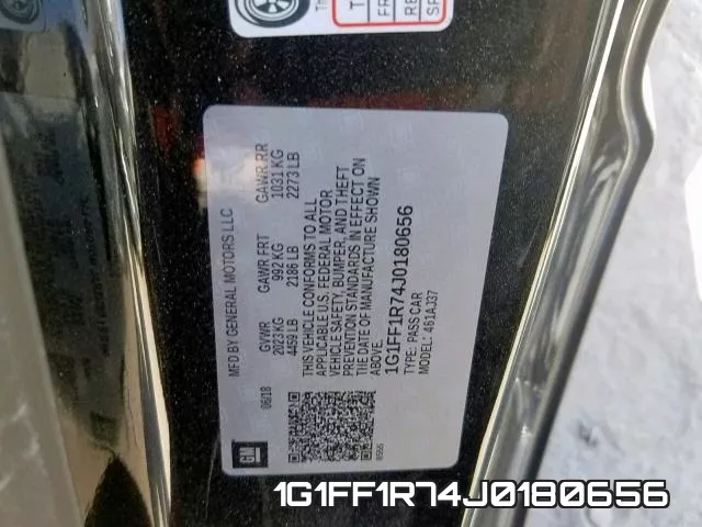 1G1FF1R74J0180656 фото 2