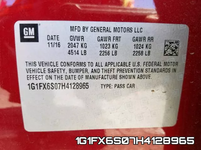 1G1FX6S07H4128965 фото 2
