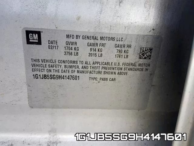 1G1JB5SG9H4147601 фото 2