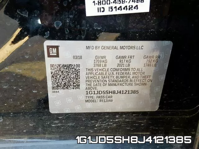 1G1JD5SH8J4121385 фото 2