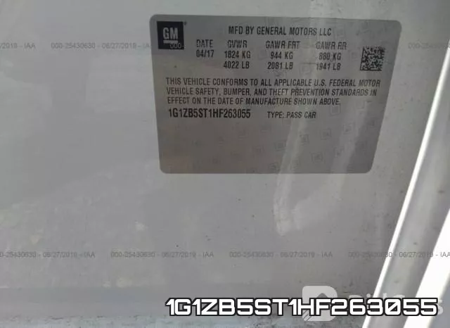 1G1ZB5ST1HF263055 фото 9