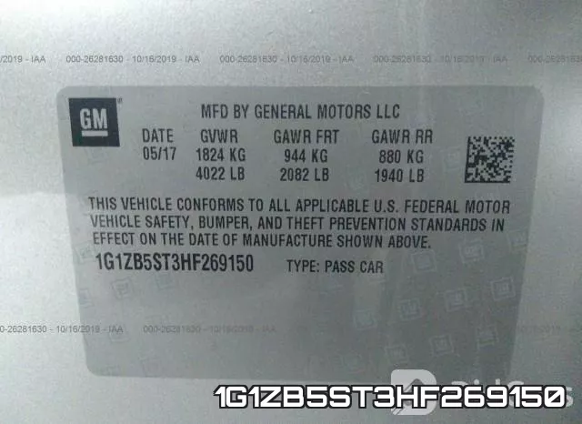 1G1ZB5ST3HF269150 фото 10