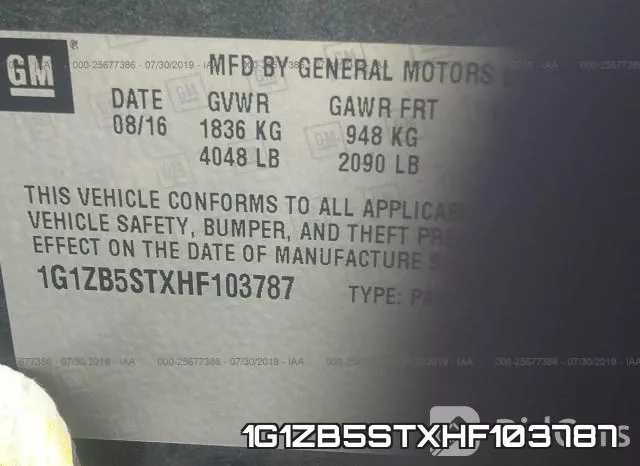 1G1ZB5STXHF103787 фото 10