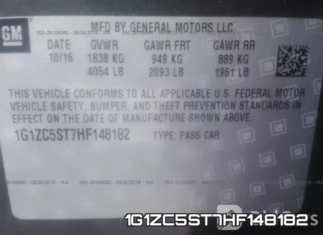 1G1ZC5ST7HF148182 фото 10