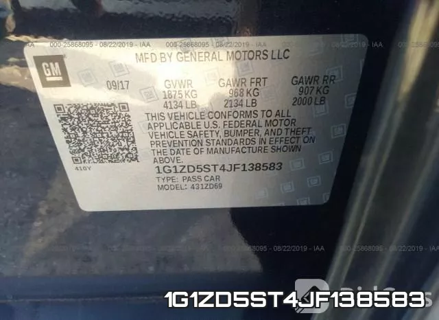 1G1ZD5ST4JF138583 фото 10