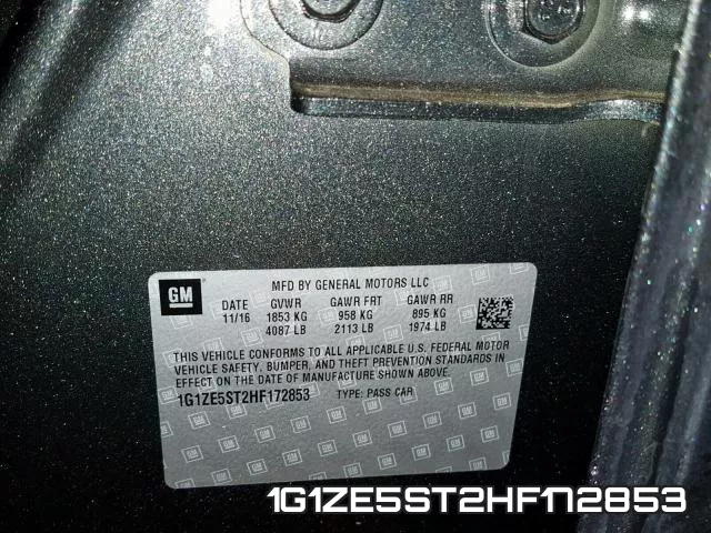 1G1ZE5ST2HF172853 фото 2