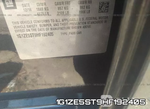1G1ZE5ST9HF192405 фото 10