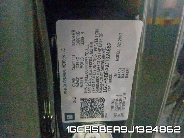 1GCHSBEA9J1324862 фото 2