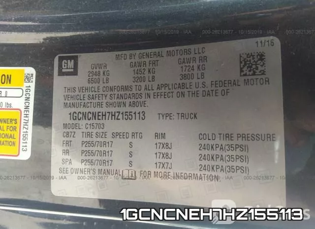 1GCNCNEH7HZ155113 фото 10