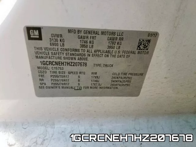 1GCRCNEH7HZ207678 фото 2