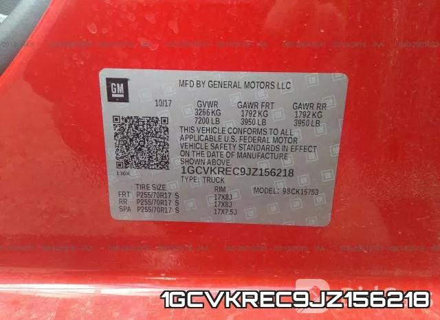 1GCVKREC9JZ156218 фото 10