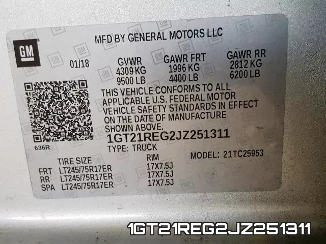 1GT21REG2JZ251311 фото 2