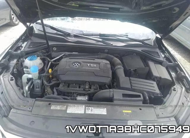 1VWDT7A38HC075949 фото 2