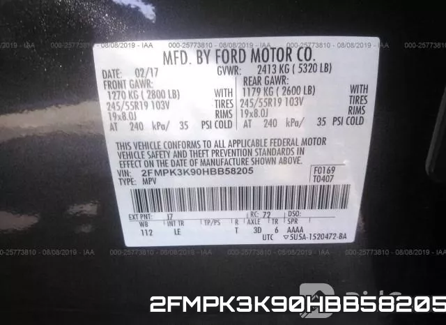 2FMPK3K90HBB58205 фото 10
