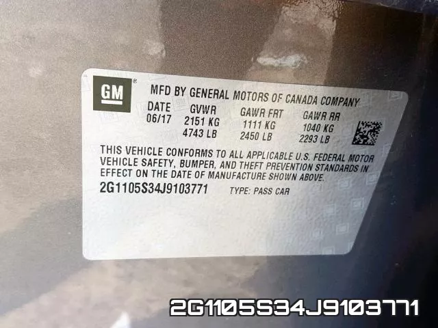 2G1105S34J9103771 фото 2