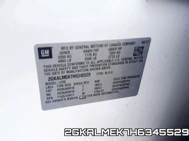 2GKALMEK7H6345529 фото 2