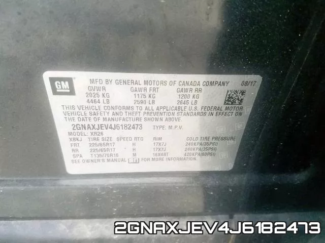 2GNAXJEV4J6182473 фото 2