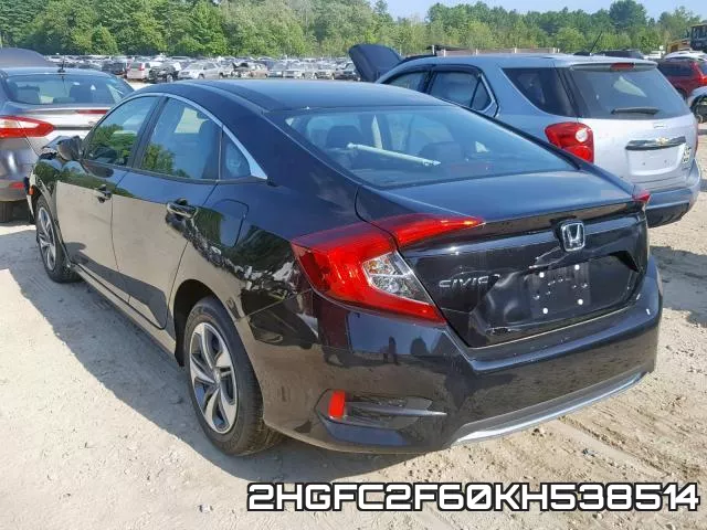 2HGFC2F60KH538514 фото 4