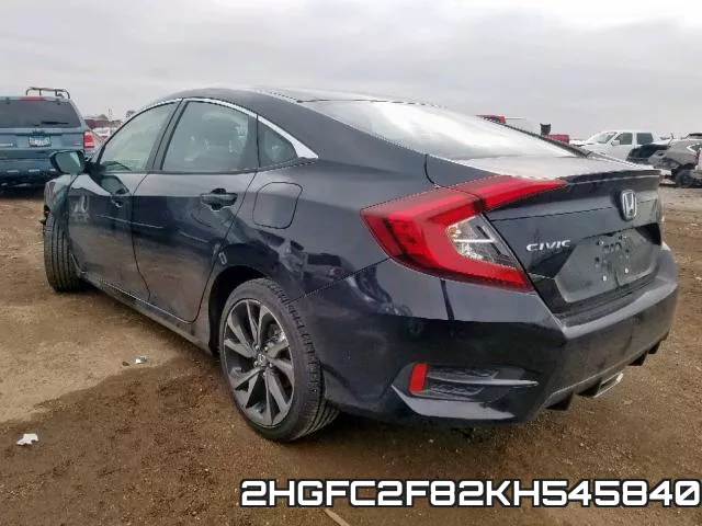 2HGFC2F82KH545840 фото 4