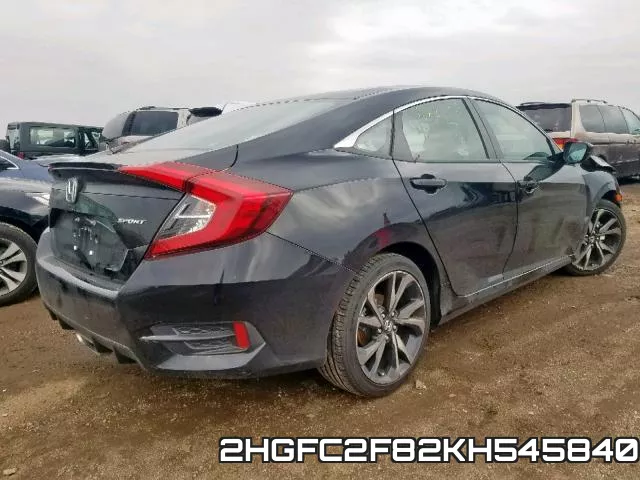 2HGFC2F82KH545840 фото 5