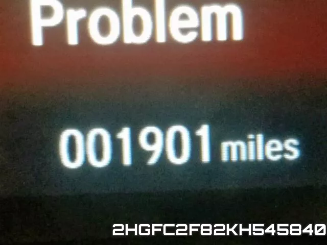 2HGFC2F82KH545840 фото 9