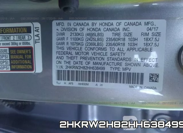 2HKRW2H82HH638499 фото 10
