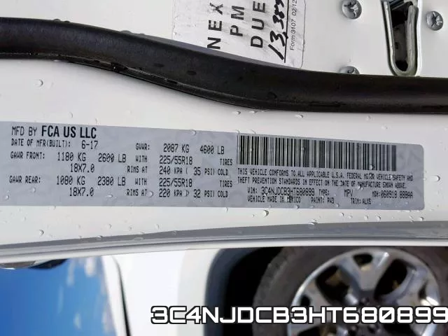 3C4NJDCB3HT680899 фото 2
