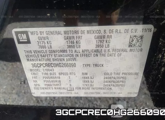3GCPCREC0HG266090 фото 10