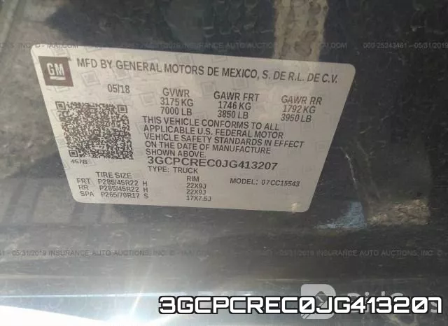3GCPCREC0JG413207 фото 10