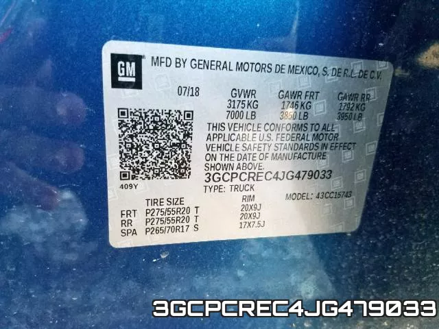 3GCPCREC4JG479033 фото 2