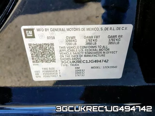 3GCUKREC1JG494742 фото 2