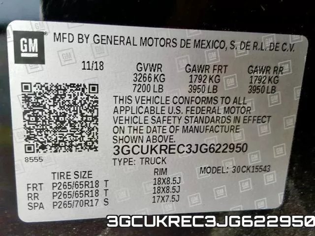 3GCUKREC3JG622950 фото 2