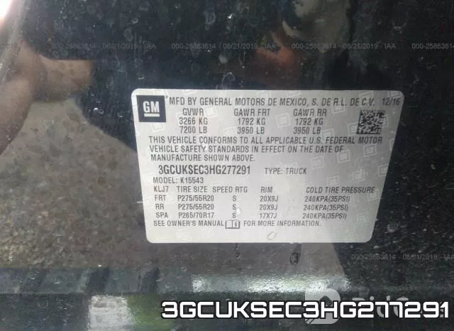 3GCUKSEC3HG277291 фото 10